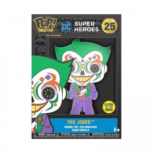 Funko DC Comics + Pop! Pin The Joker (Dia De Los DC) (Glow) | DE4816816