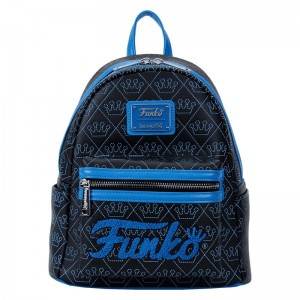 Funko Funko + Funko Logo Black Mini Backpack | DE4816605