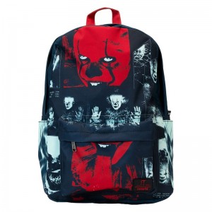 Funko IT + I Heart Horror It Pennywise Glow Nylon Full-Size Backpack | DE4818962