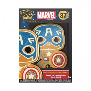 Funko Marvel + Pop! Pin Gingerbread Captain America | DE4816801