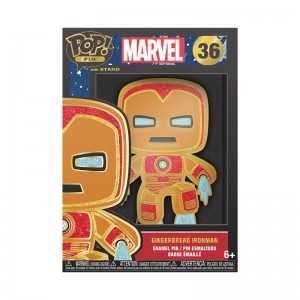 Funko Marvel + Pop! Pin Gingerbread Iron Man | DE4816799