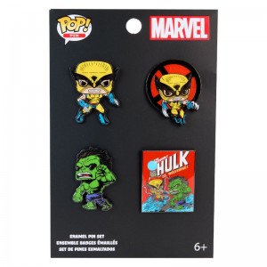 Funko Marvel + Wolverine 50th Anniversary 4-Pack Pin Set | DE4816781