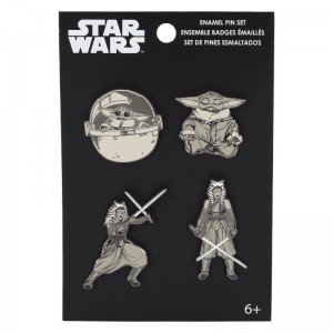 Funko Star Wars + Ahsoka & Grogu 4-Pack Pin Set | DE4816783