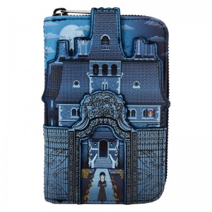 Funko The Addams Family + Wednesday Nevermore Academy Castle Zip Around Wallet | DE4819285